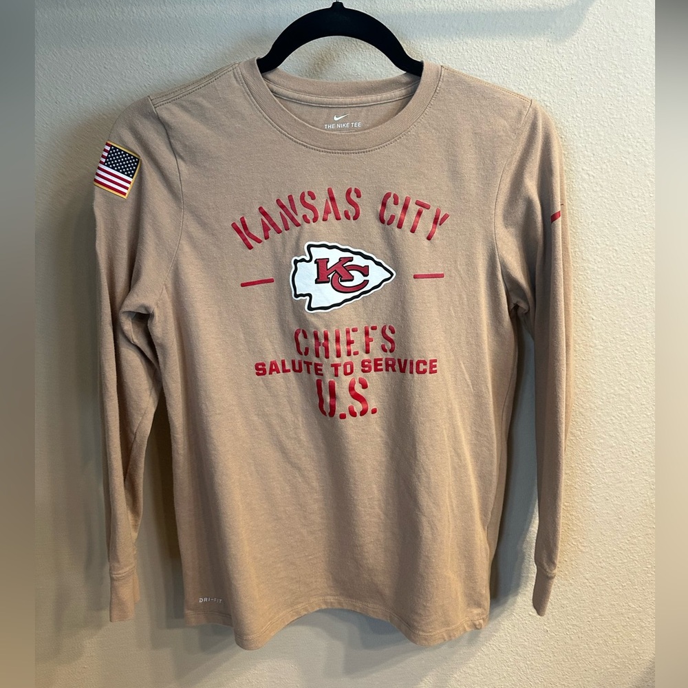 Nike Salute to Service Dry-fit Long Sleeve Shirt - Kansas City Chiefs